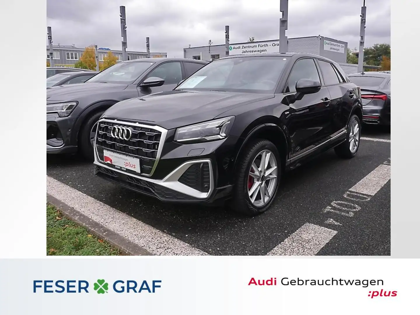 Audi Q2 S line 35 TDI S tronic Matrix Pano Navi SHZ Schwarz - 1