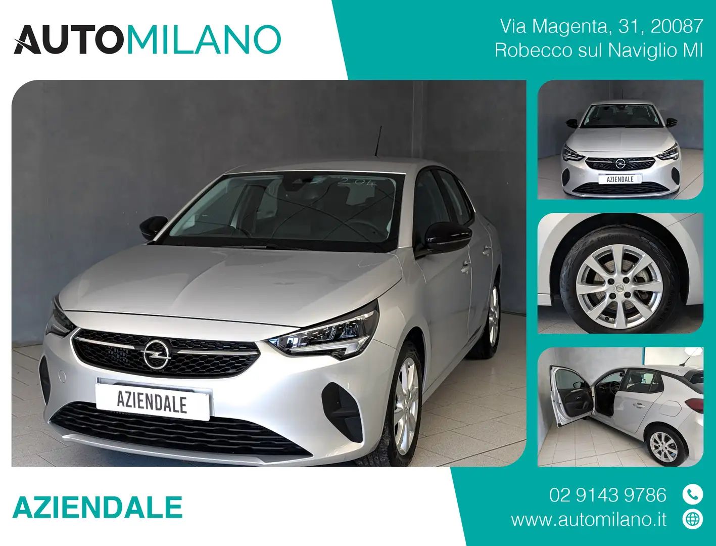Opel Corsa 1.2 100CV AT8 EDITION Grigio - 1