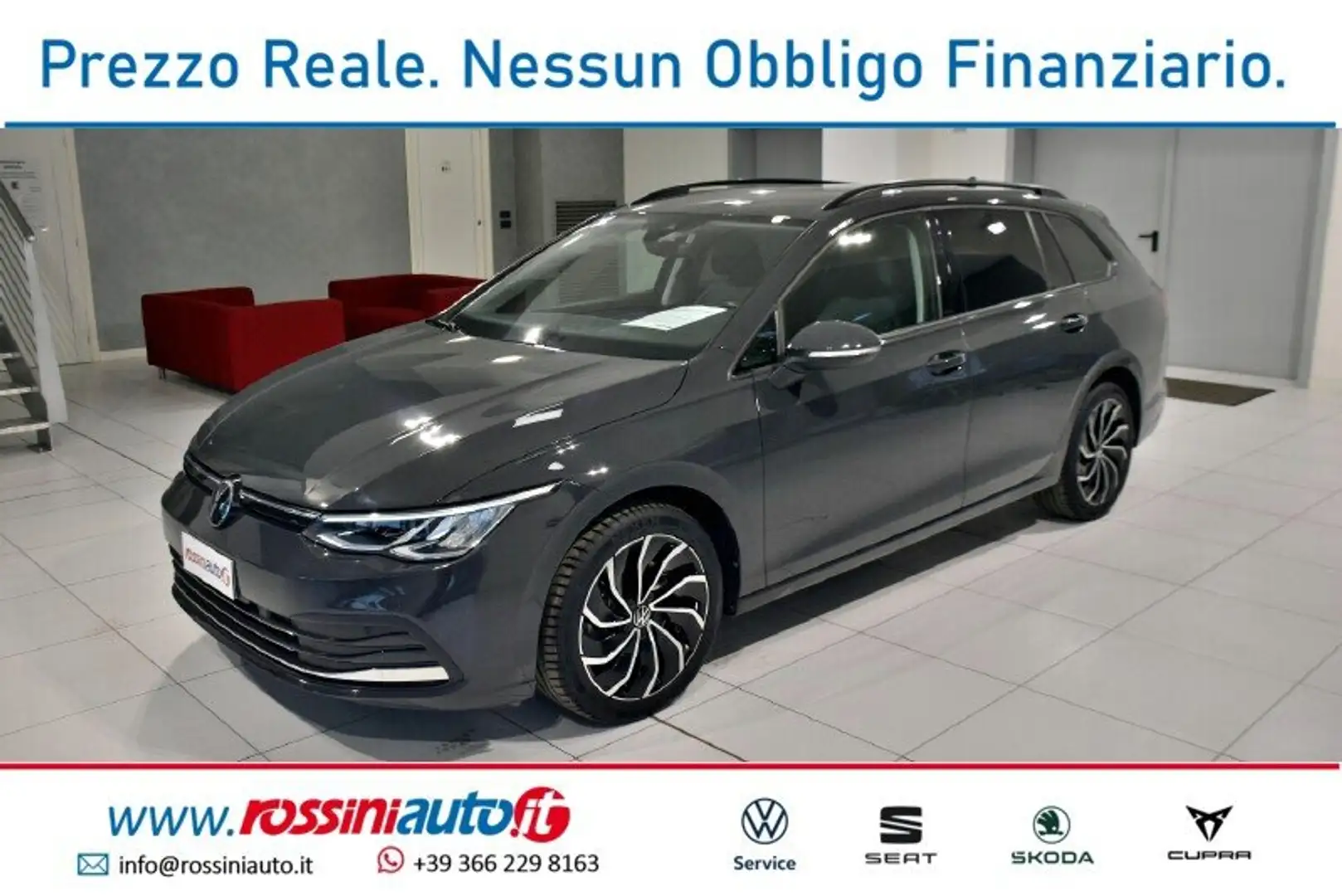 Volkswagen Golf Variant 2.0 TDI 116 CV DSG LIFE + R17 VENTURA BI-COLOR Gris - 1