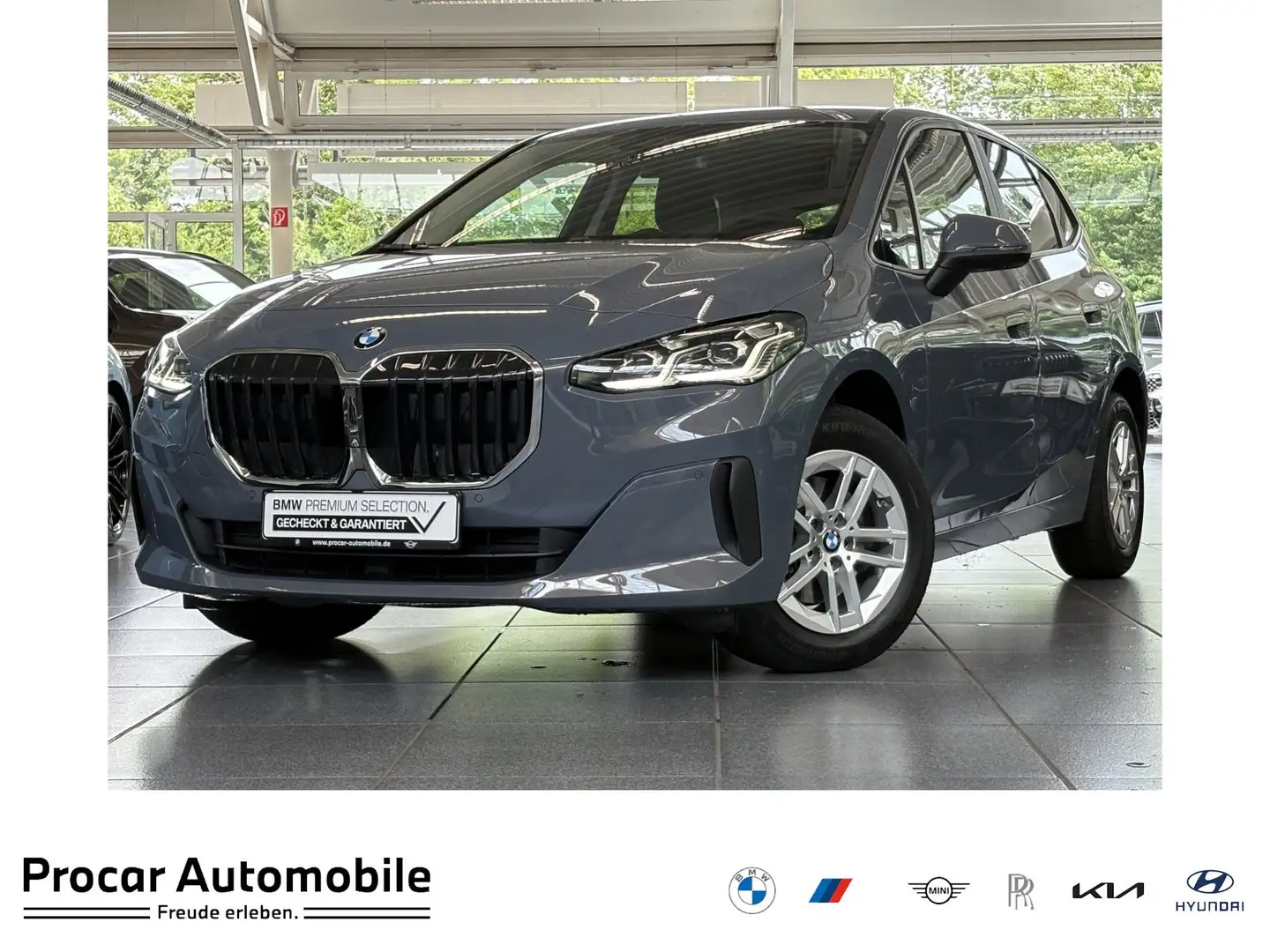 BMW 218 i Active Tourer DA PA RFK AdapLED AHK Shz DAB Gris - 1