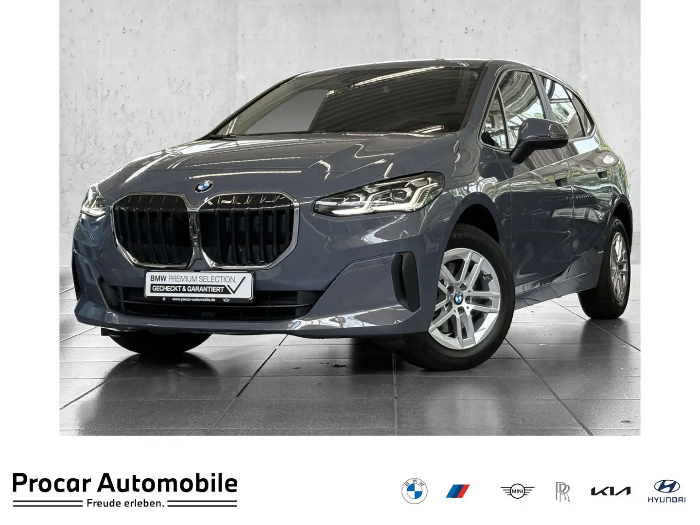 BMW 218 i Active Tourer DA PA RFK AdapLED AHK Shz DAB Gris - 1