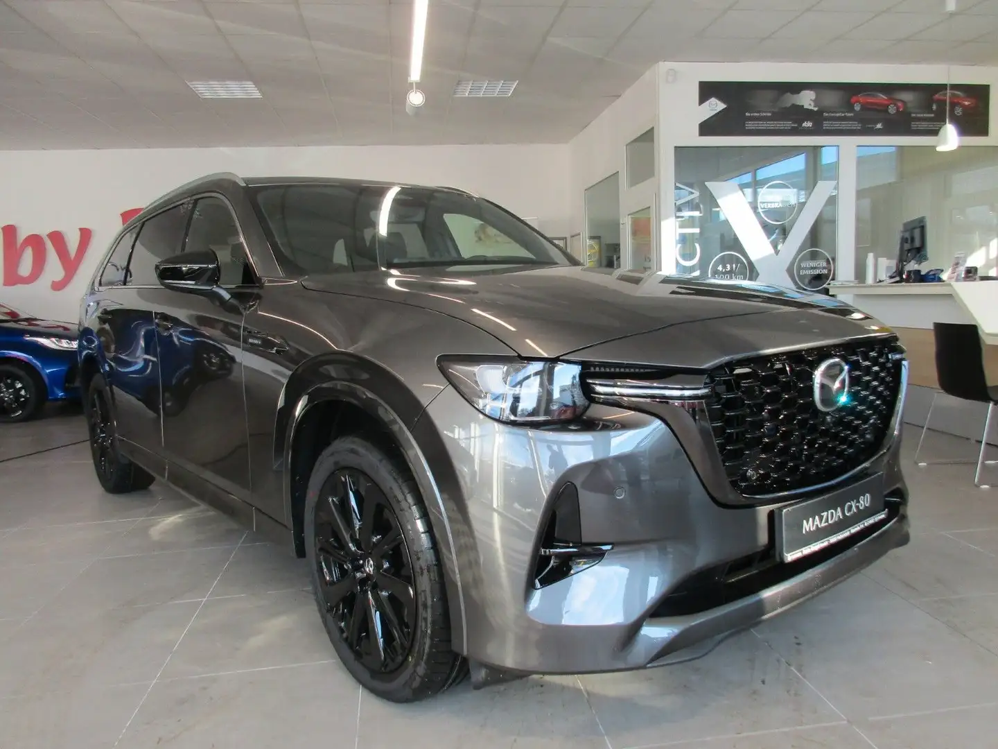 Mazda CX-80 2.5 e-SKYACTIV PHEV Homura Plus Auto AWD Grijs - 1