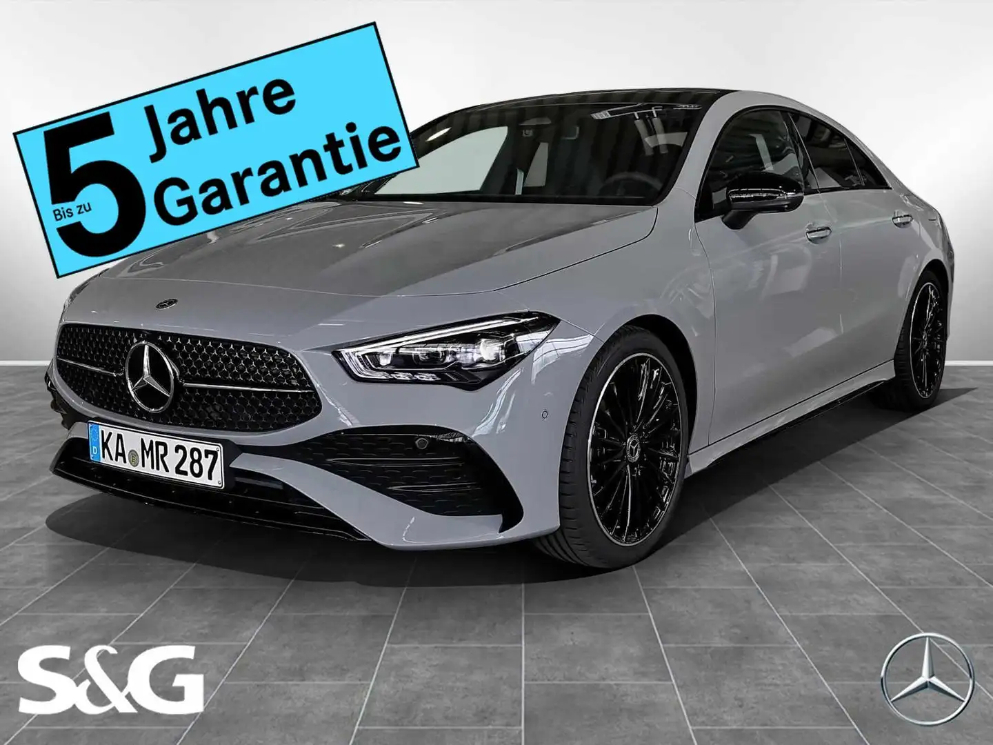 Mercedes-Benz CLA 250 4M Coupé AMG Distronic+360°+M-LED+Pano Gris - 1