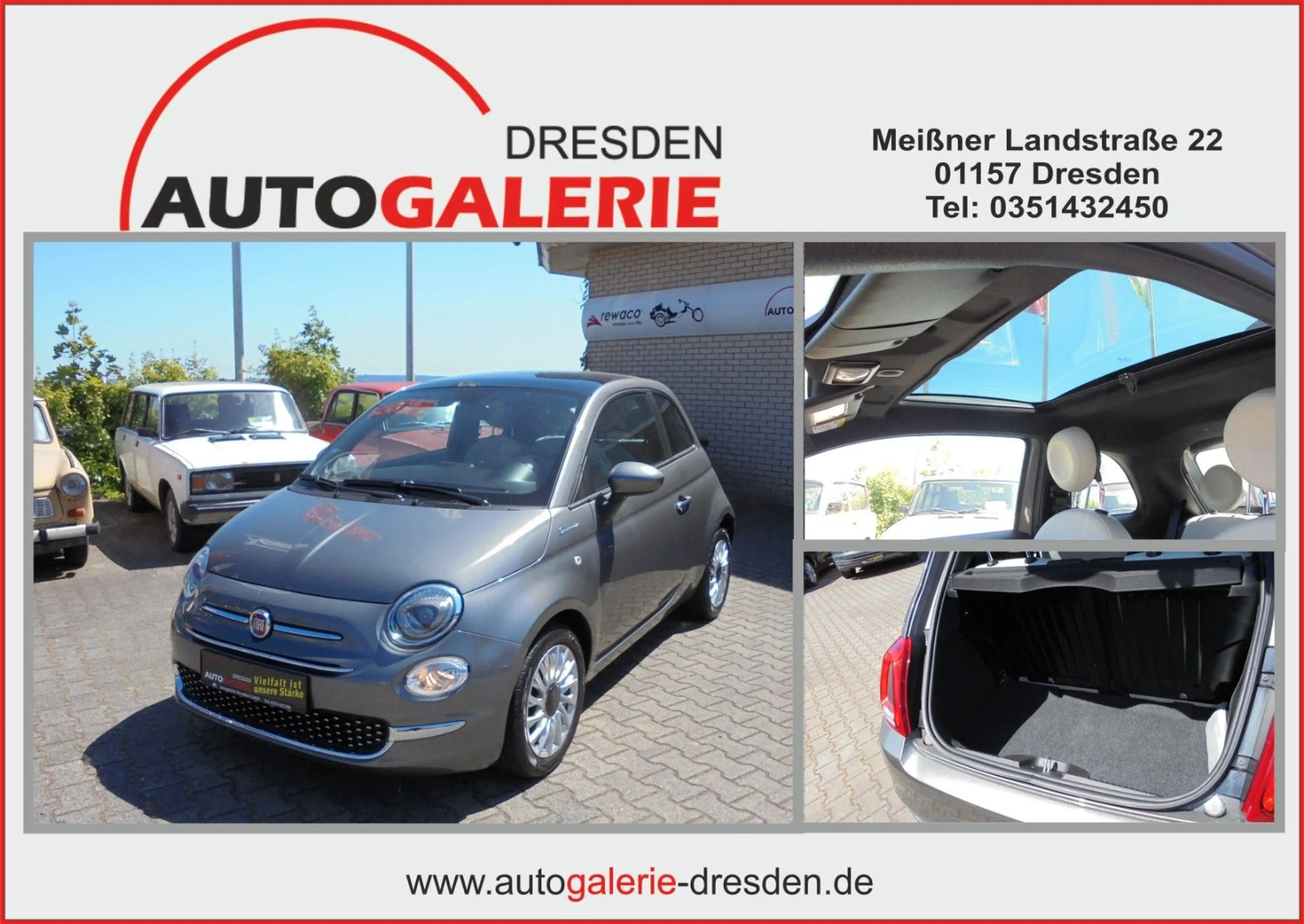 Fiat 500 DolceVita, PDC,Klima,Glasdach,Tempomat,NSW,