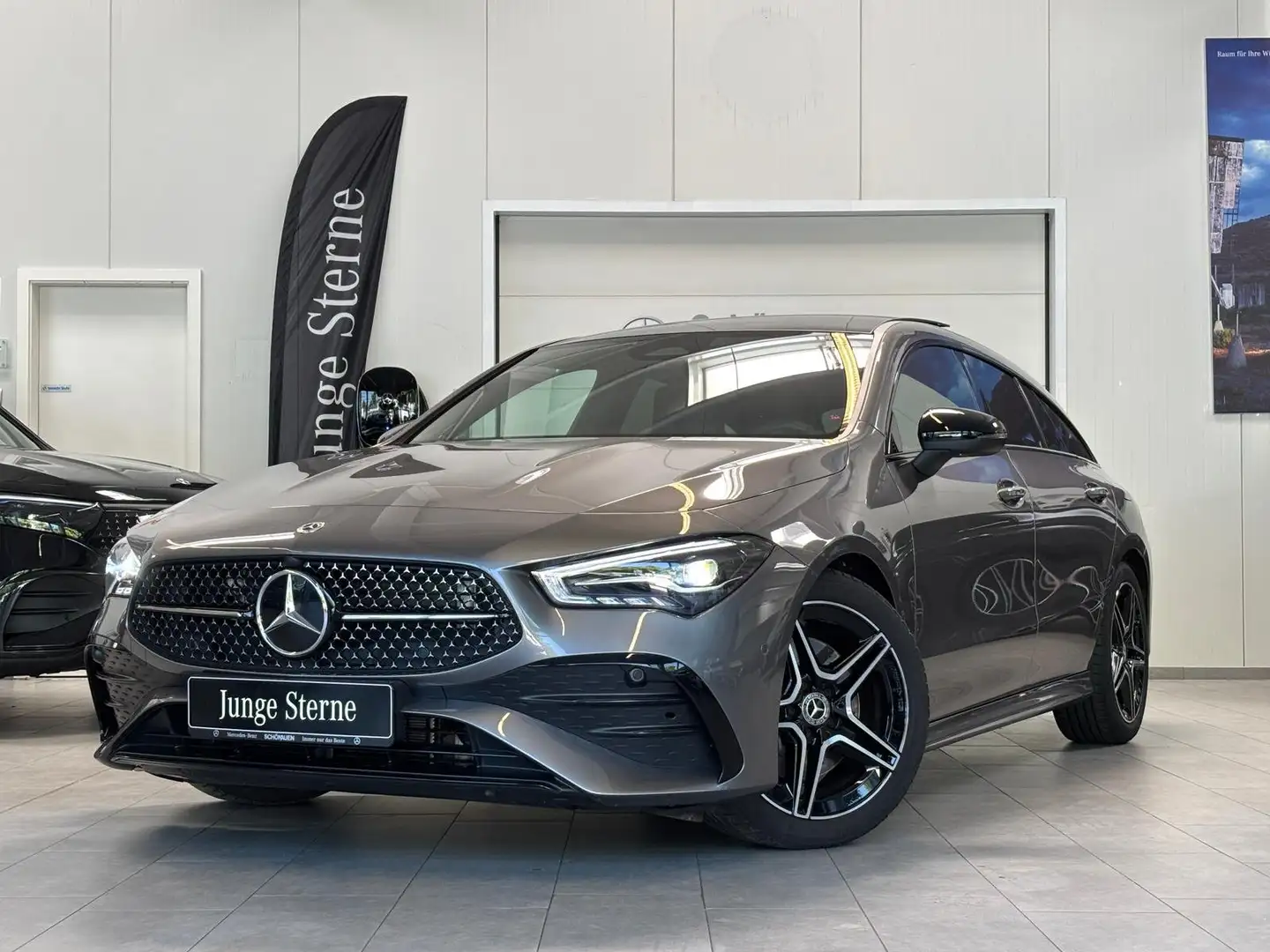 Mercedes-Benz CLA 200 SB AMG PANO+DIST+LEDER+BURM+MEMO+VZ+NIGH Grau - 1