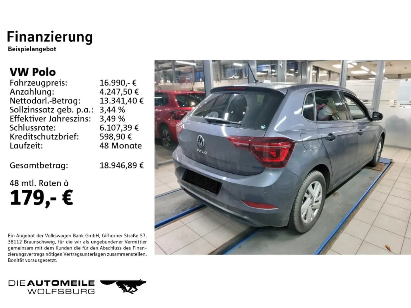 Volkswagen Polo 6 VI 1.0 TSI DSG Style Einparkhi/App-Connec Grau - 2
