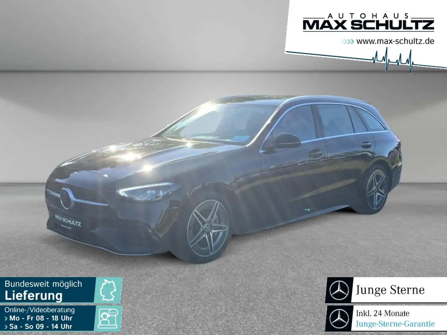 Mercedes-Benz C 220 d T-Modell AMG Line*el. Heckklappe*Kamera Schwarz - 1
