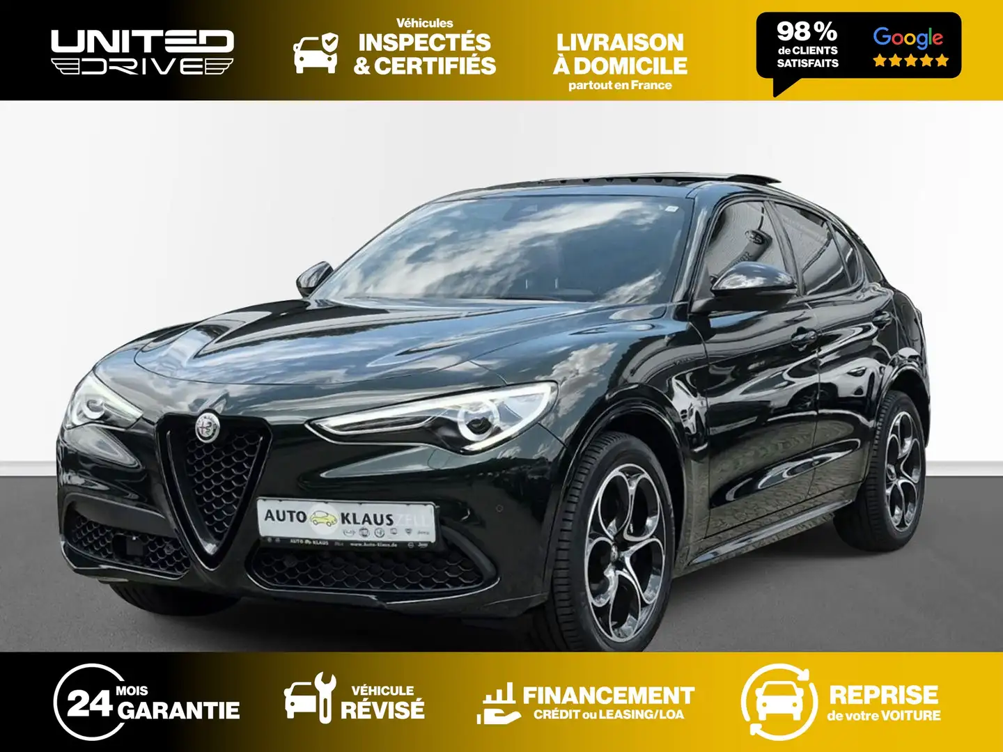 Alfa Romeo Stelvio 2.0T 280 ch Q4 AT8 Veloce Grün - 1