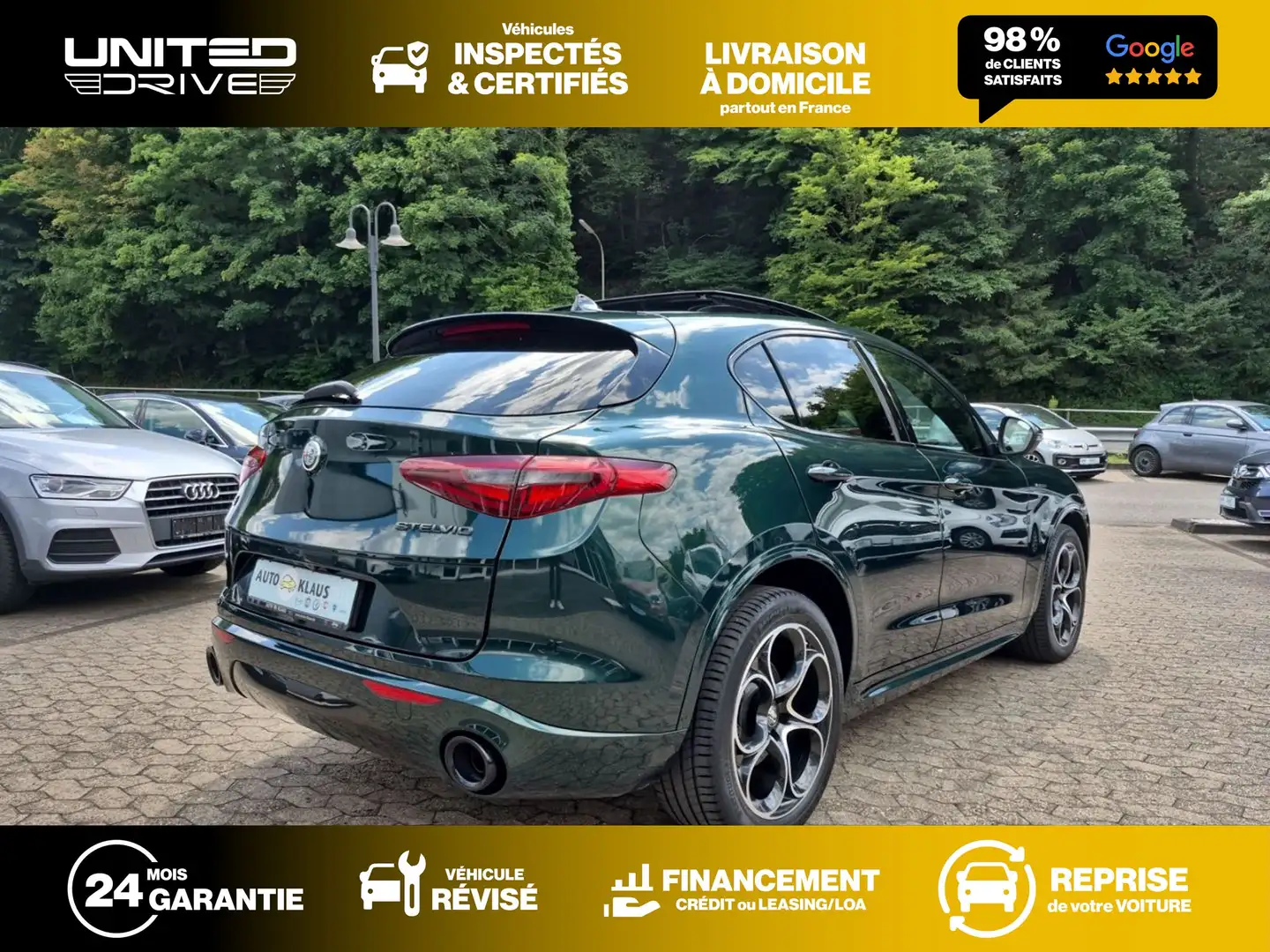 Alfa Romeo Stelvio 2.0T 280 ch Q4 AT8 Veloce Grün - 2