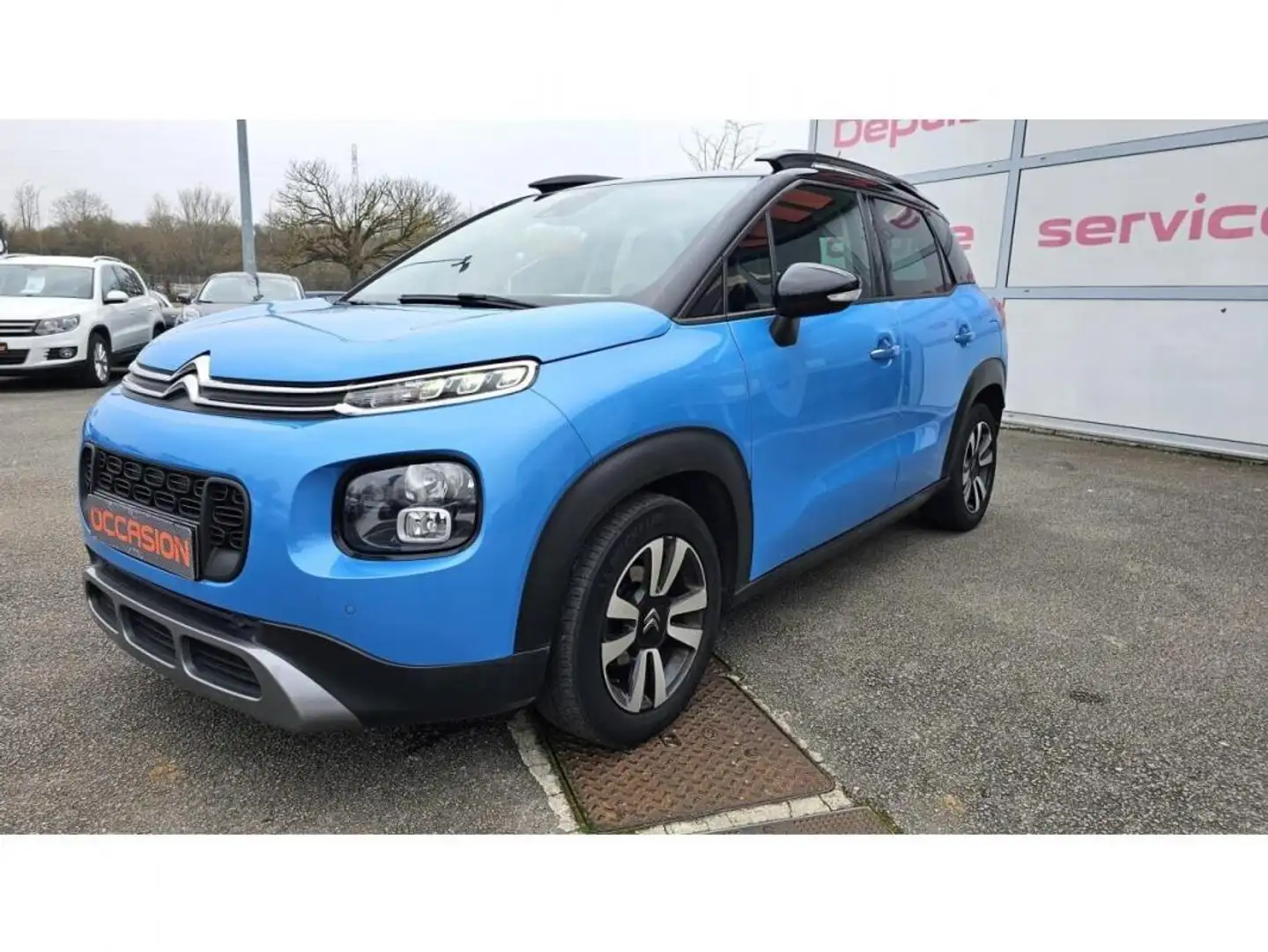 Citroen C3 Aircross Shine 1.5 BlueHDi 100cv + PACK CAMERA + TOIT PANOR Bleu - 2