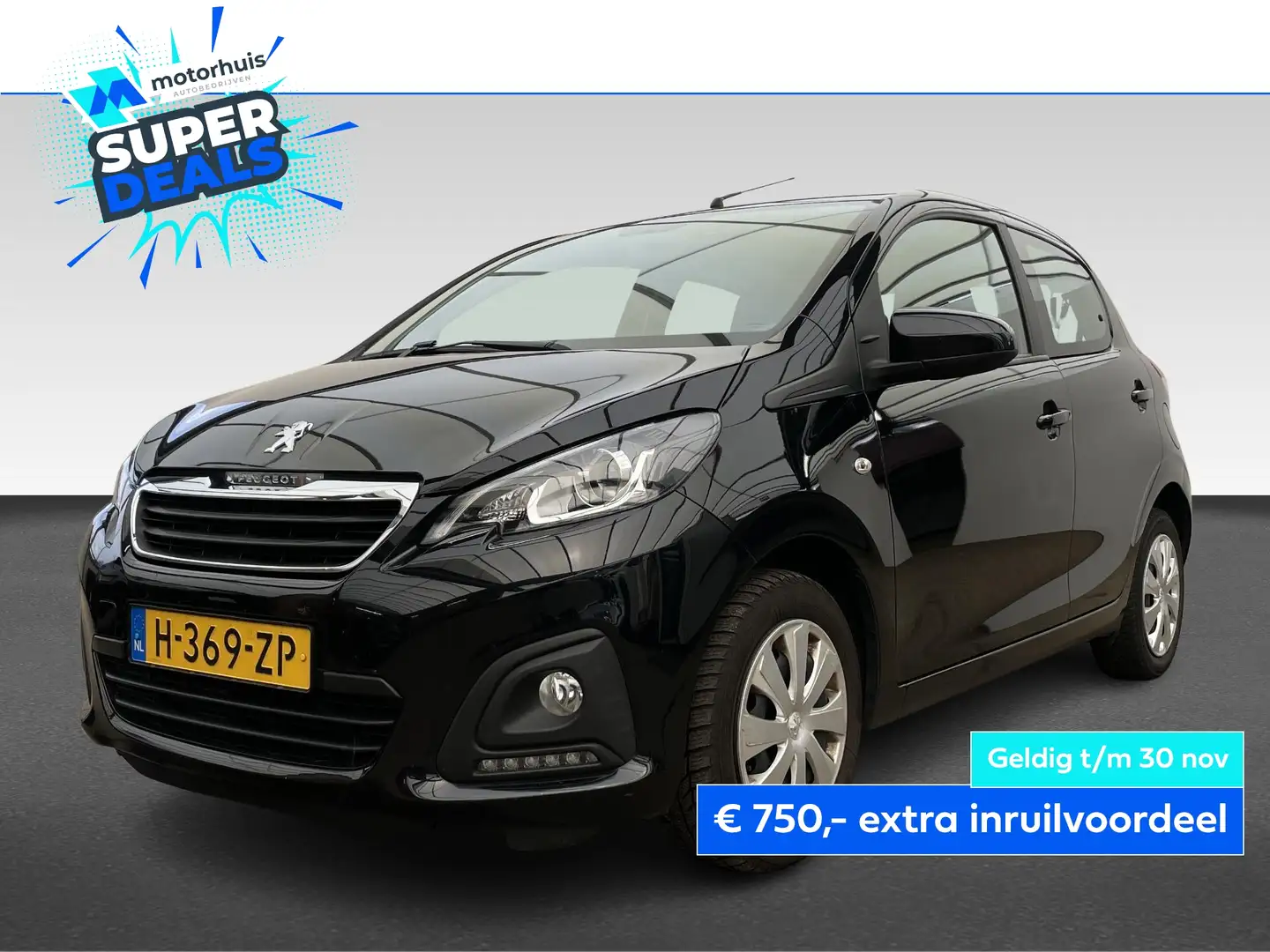 Peugeot 108 1.0 e-VTi 72pk 5D Active / navi / Camera Zwart - 1