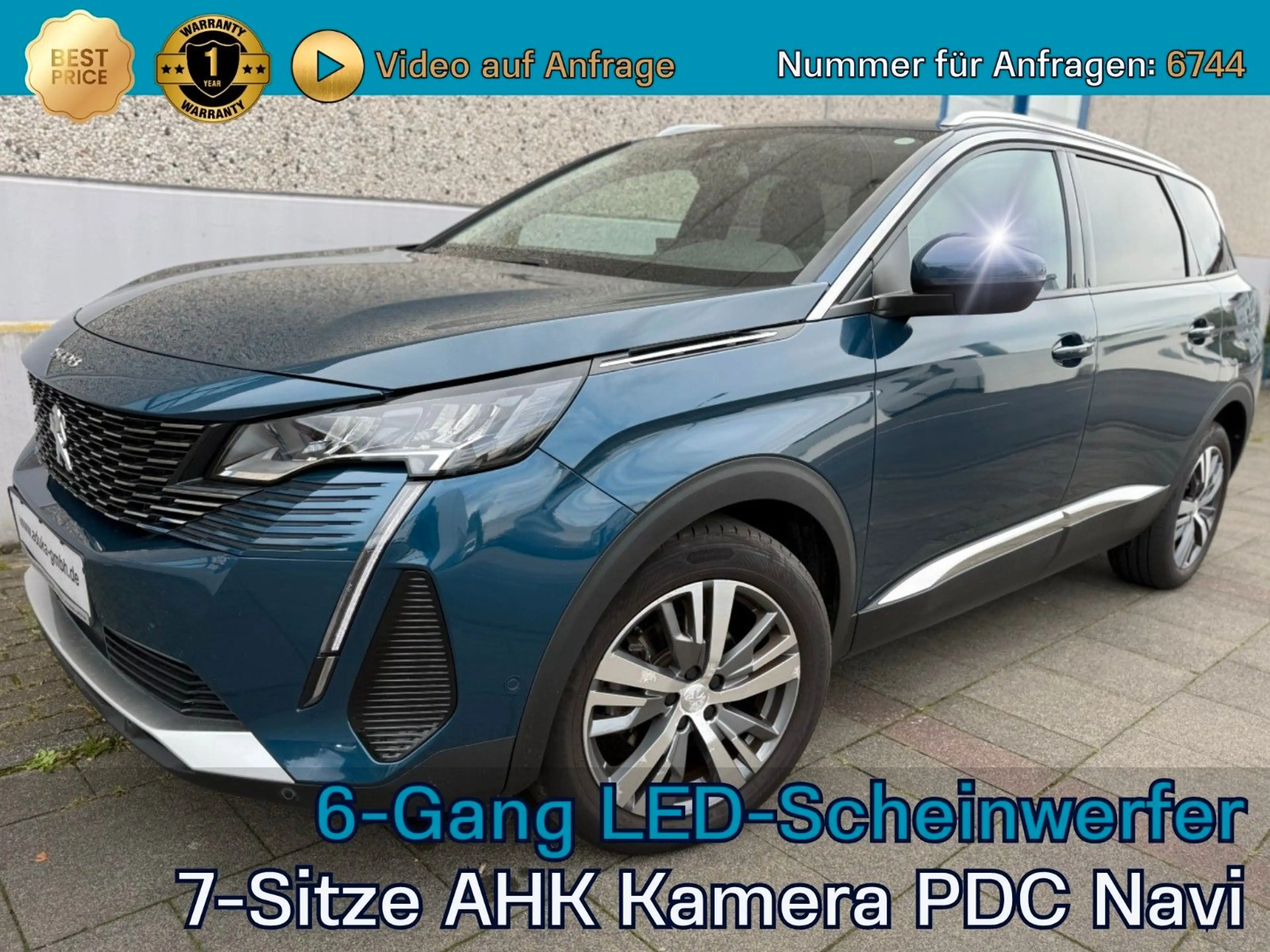 Peugeot 5008 BlueHDi 130 Allure 7 Sitze AHK Kamera CarPl