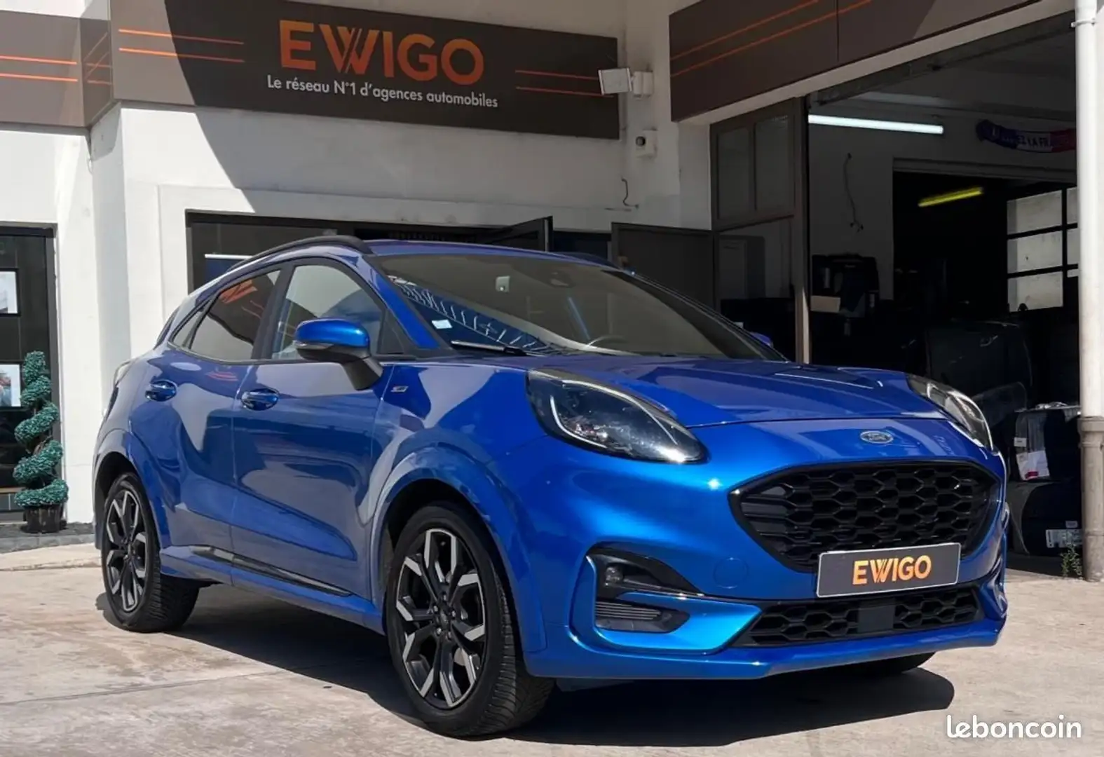 Ford Puma II 1.0 ECOBOOST 125 MHEV S&S ST-LINE X %2B HAYON ÉLECTIQUE AUDIO B.O CARPLAY Blauw - 1