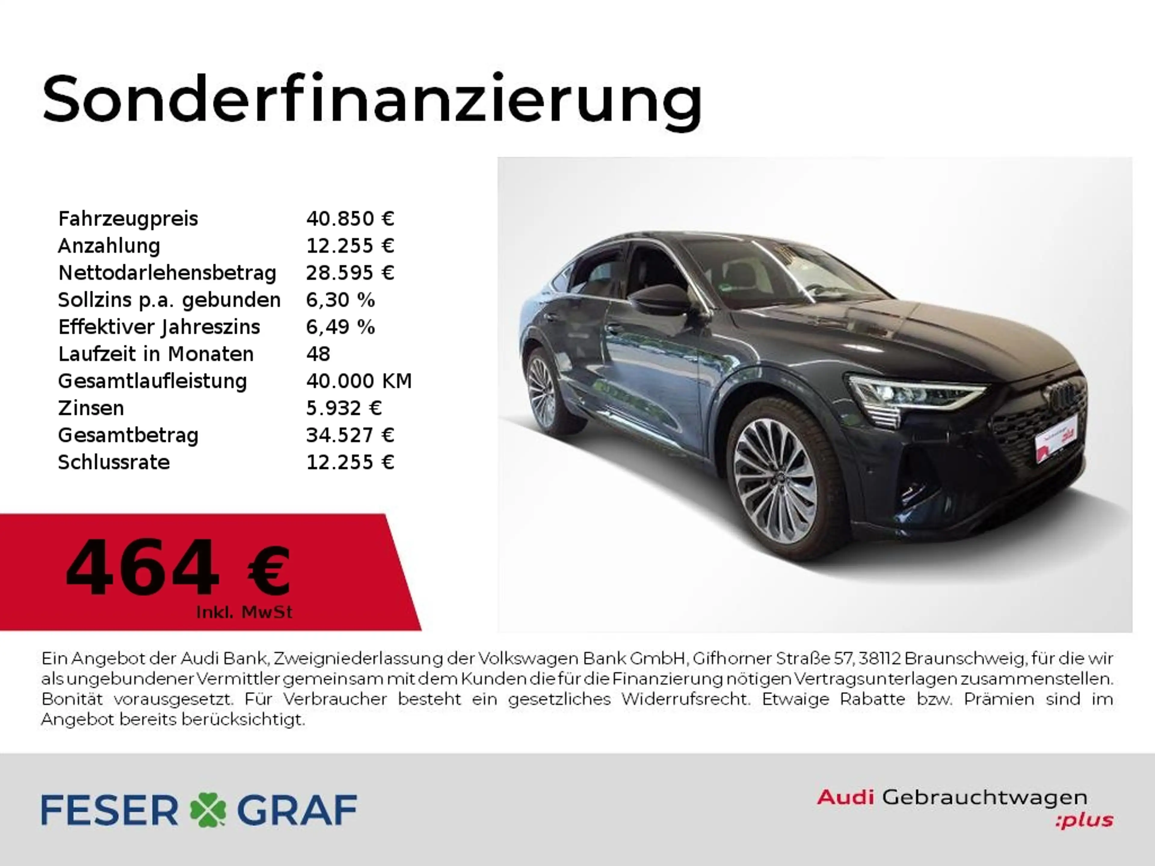 Audi Q8 e-tron 50 Sportback S Line Int Navi,Matrix,Kameras,21Zoll
