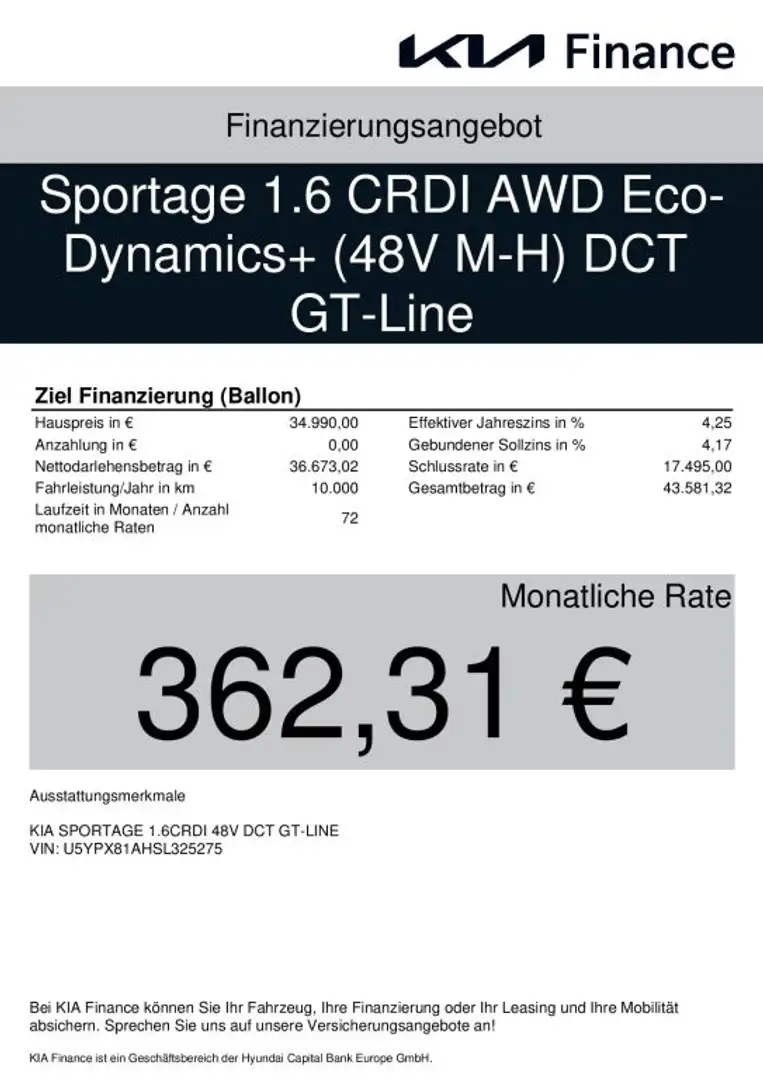 Kia Sportage 1.6 CRDI AWD 48V DCT GT-Line UVP 53.629 EUR Weiß - 2