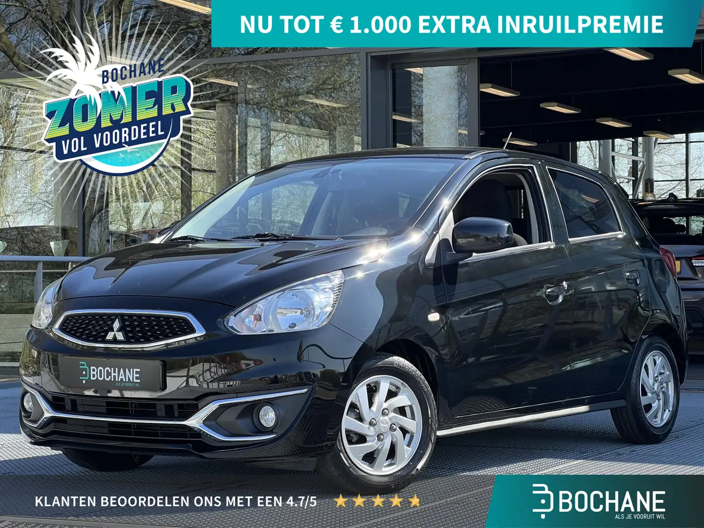 Mitsubishi Space Star 1.2 Connect Pro | Cruise Control | Airco | FABRIEK Noir - 1
