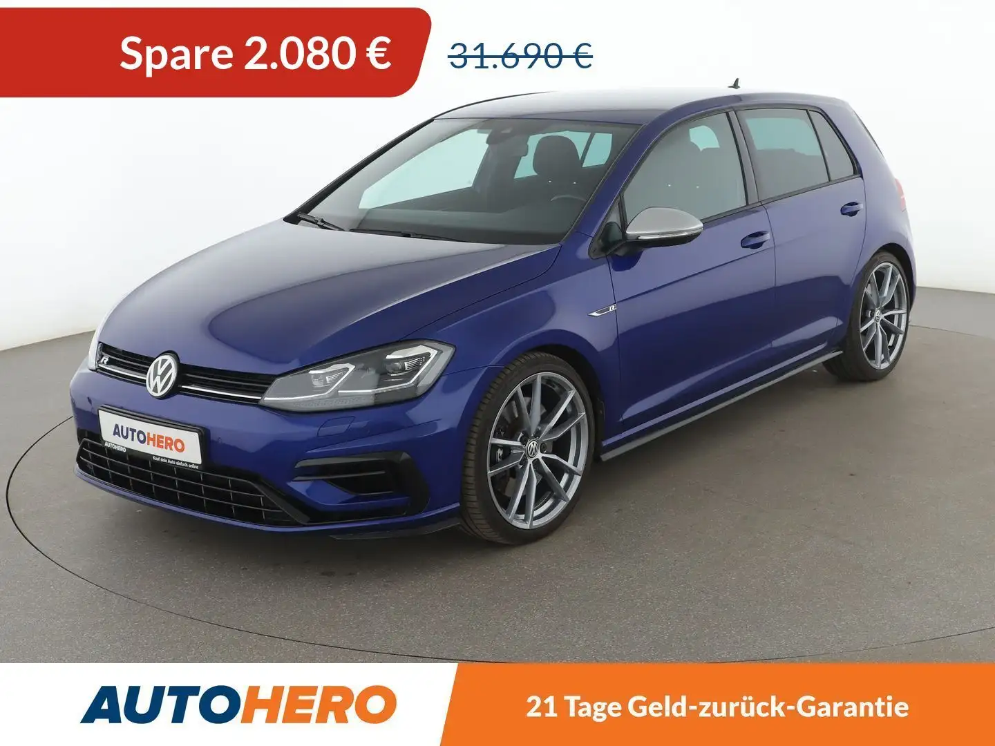 Volkswagen Golf GTI 2.0 TSI R BMT 4Motion Aut.*NAVI*LED*ACC*PDC*SHZ* Modrá - 1