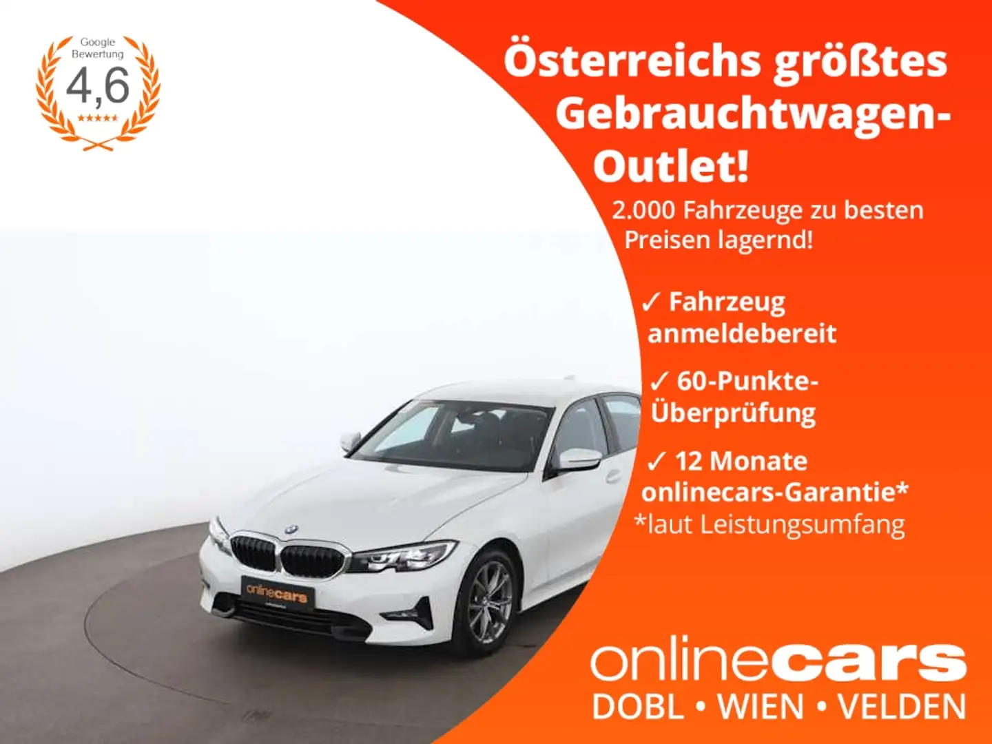 BMW 316 d Aut LED NAVI LEDER TEMPOMAT DIGI-TACHO R-CAM Alb - 1