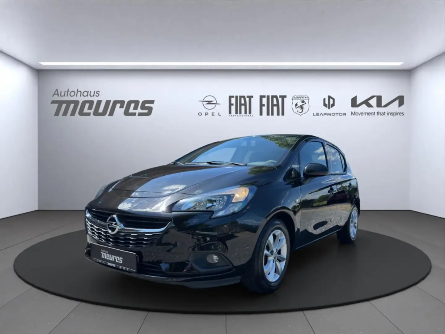 Opel Corsa E 5-t Active 1.2 SHZ Klima Temp BT USB NSW Tagfahr Zwart - 1
