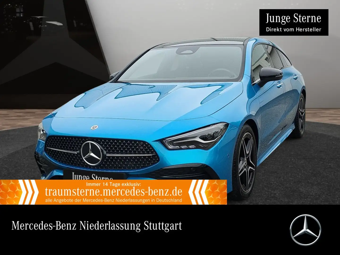 Mercedes-Benz CLA 200 AMG+NIGHT+PANO+AHK+LED+KAMERA+KEYLESS+7G Bleu - 1