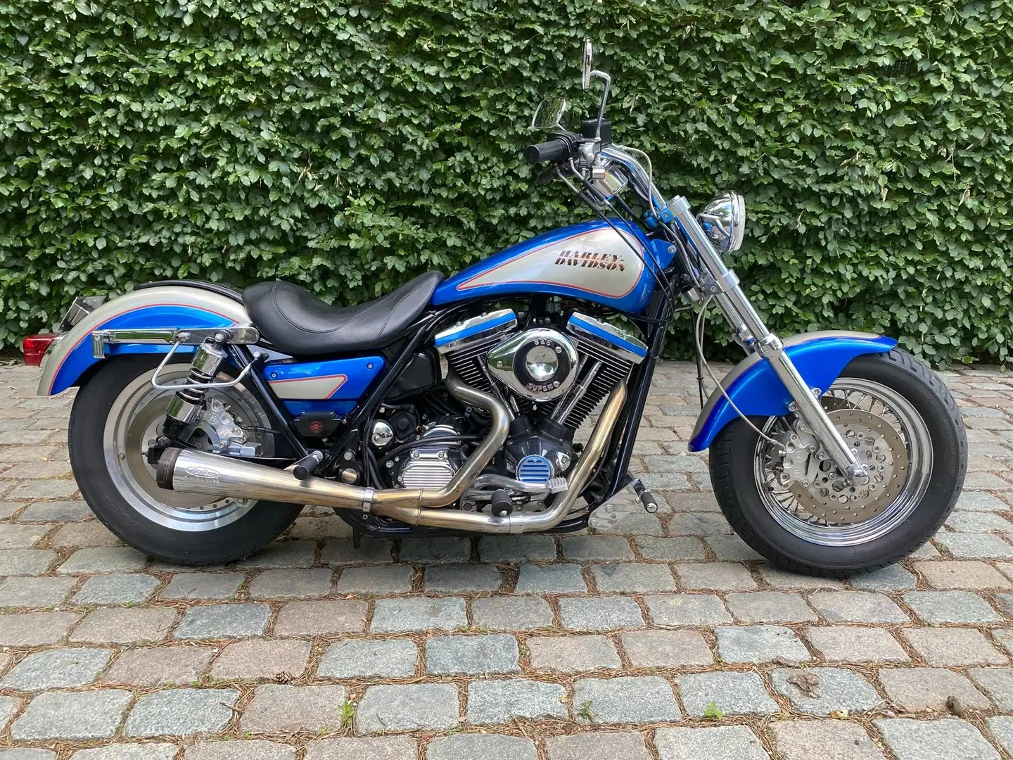 Harley-Davidson Dyna Low Rider FXR 1340 Bleu - 1