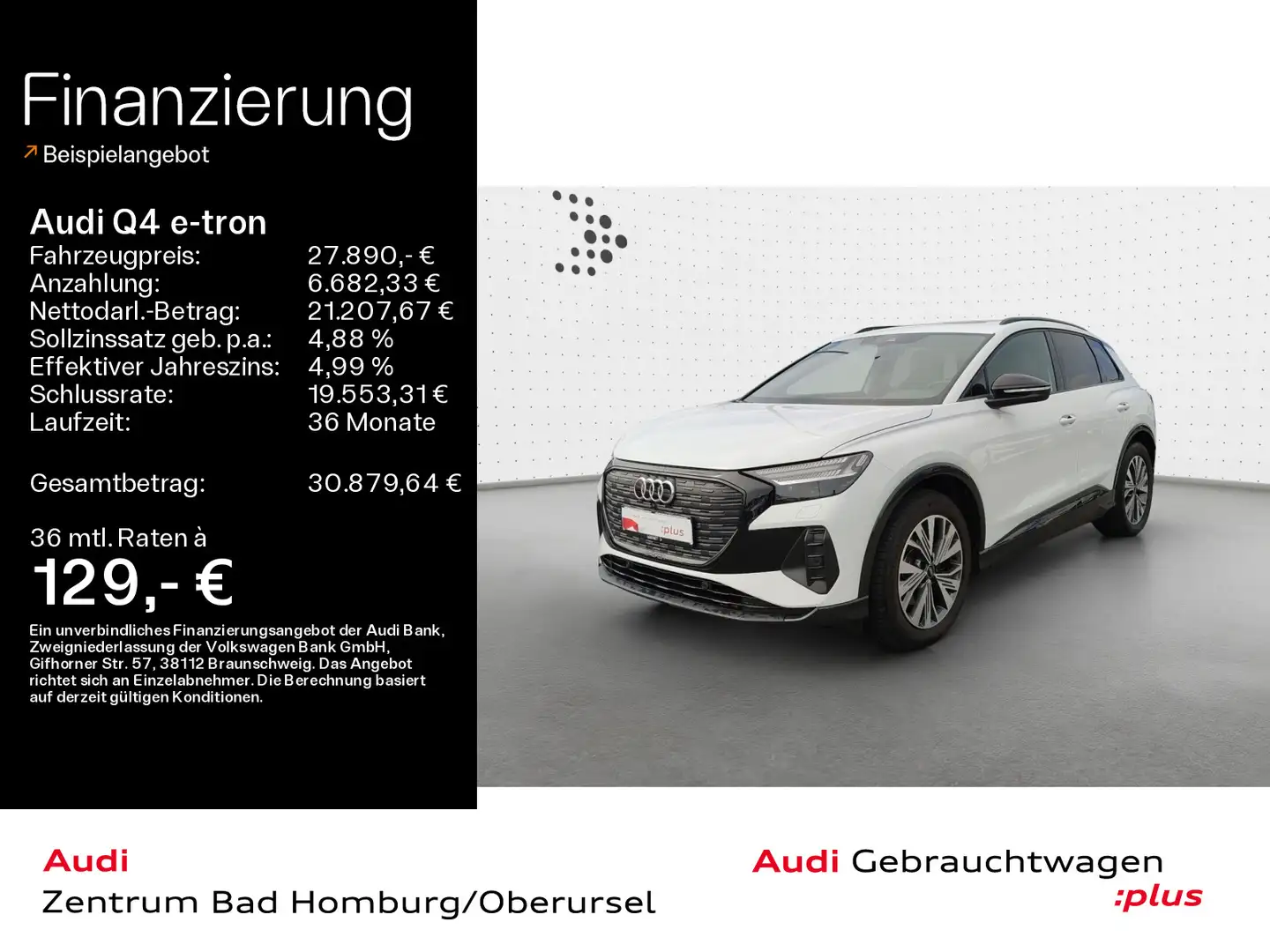 Audi Q4 e-tron 35*S line*Matrix*SONOS*Navi*Optikpaket Blanc - 1