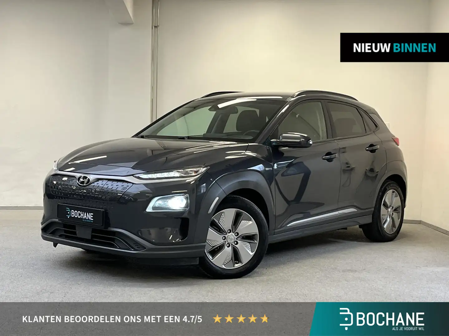 Hyundai KONA EV Premium 64 kWh | 1e-EIG. | STOELKOELING | LEDER Gris - 1