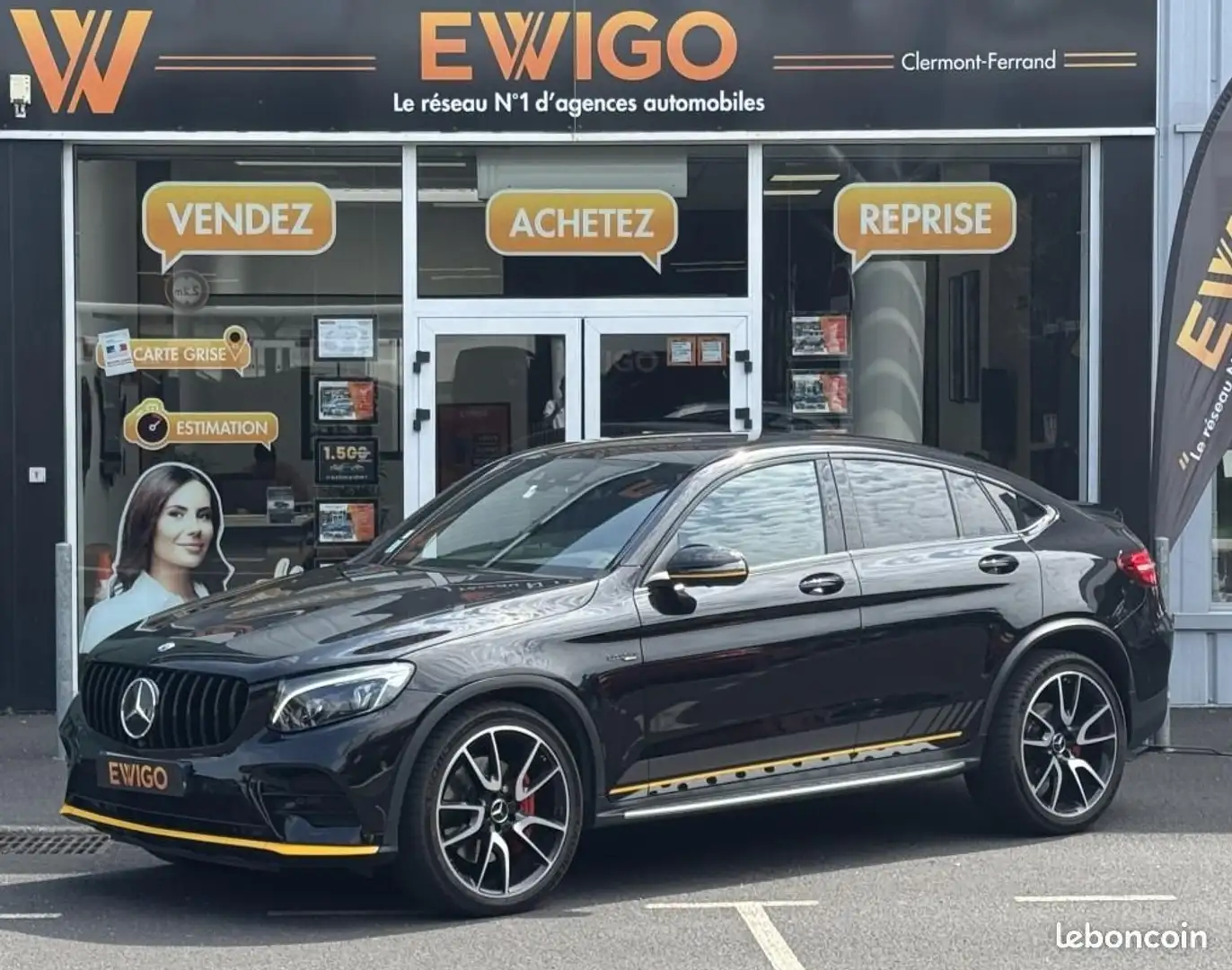 Mercedes-Benz GLC 43 AMG Mercedes classe COUPE 3.0 43 365 CH AMG 4MATIC 9G- Noir - 1