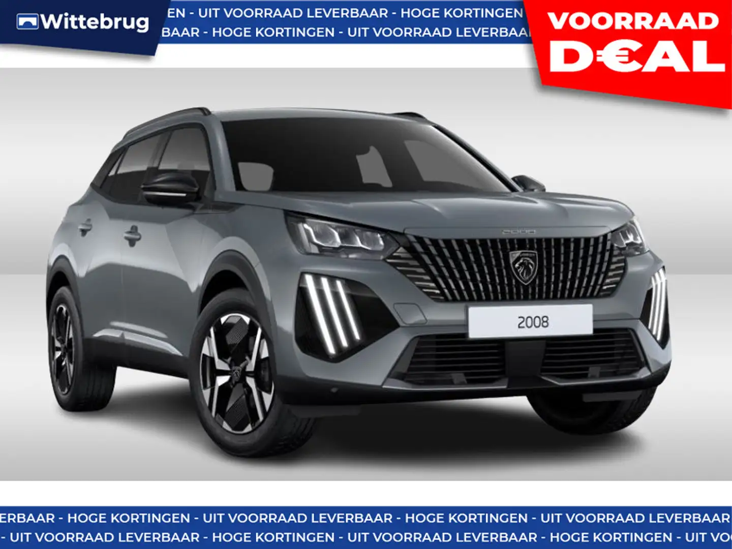 Peugeot e-2008 EV Allure 50 kWh WARMTEPOMP - VISION EN NAV PAKKET Grigio - 1