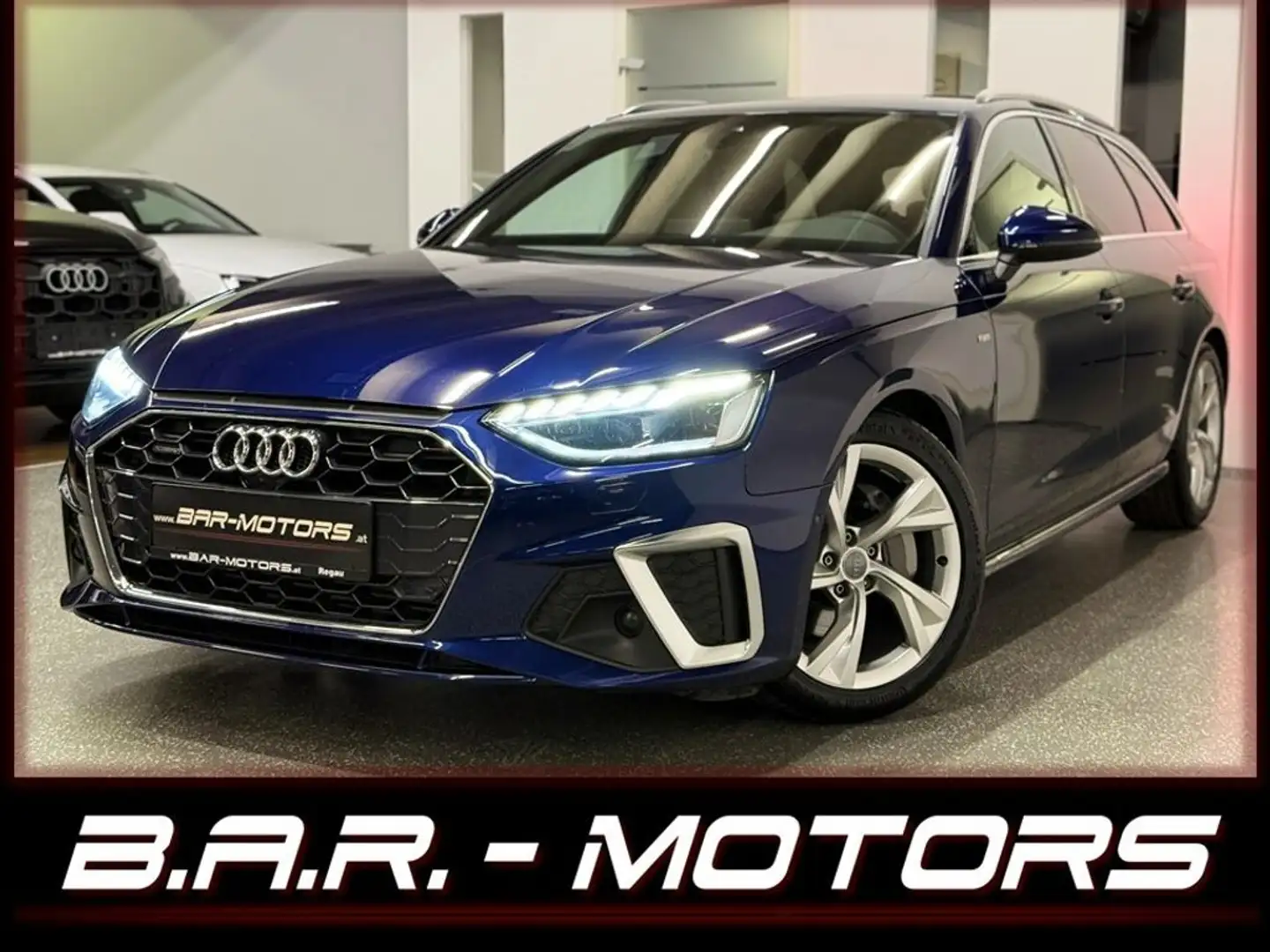 Audi A4 40TFSI QUATTRO*3XSLINE*MATRIX*LANE*ACC*360°AHK* Blau - 1