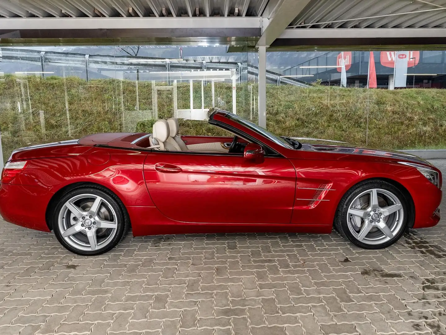 Mercedes-Benz SL 500 SL 500*V8*Designo*Sonderlackierung*VOLL* (231.473) Rot - 1