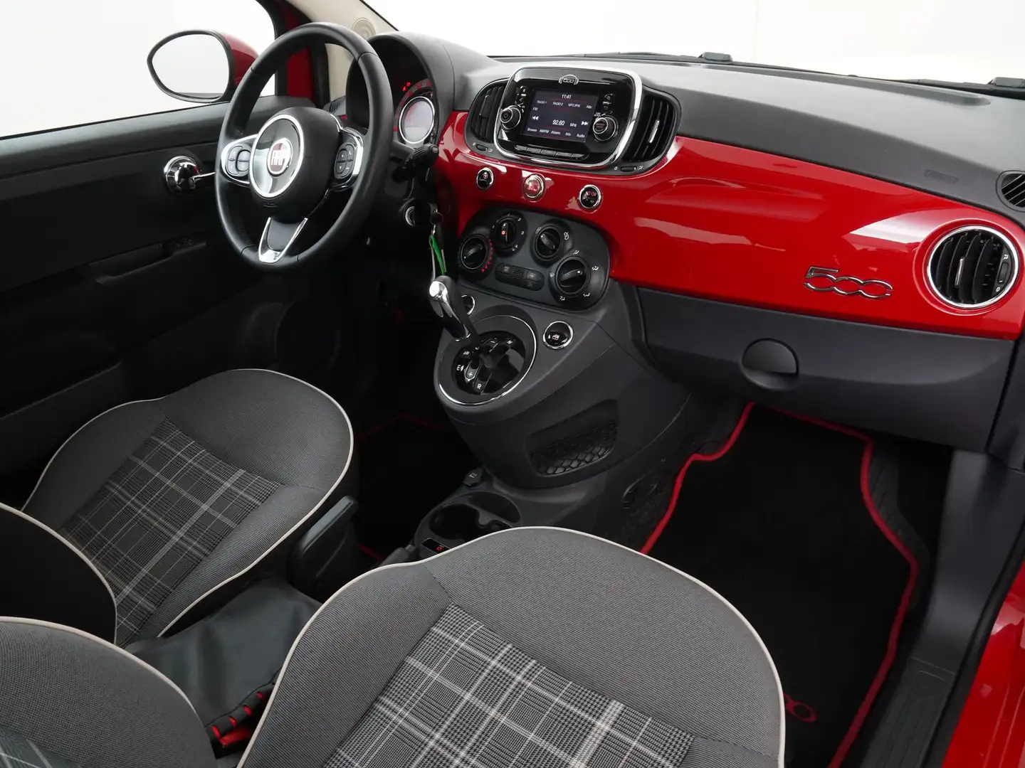 Fiat 500 1.2 Automaat | Schuifdak | Airco | 12 mnd Garantie Rood - 2