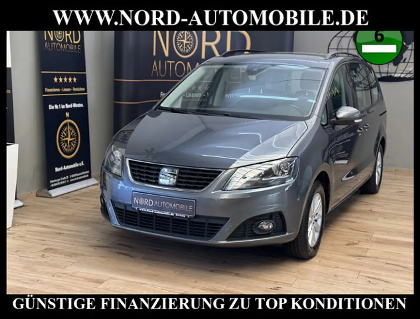 SEAT Alhambra STYLE 2.0 TDI DSG 4DRIVE *AHK*ACC*DCC* Grau - 1