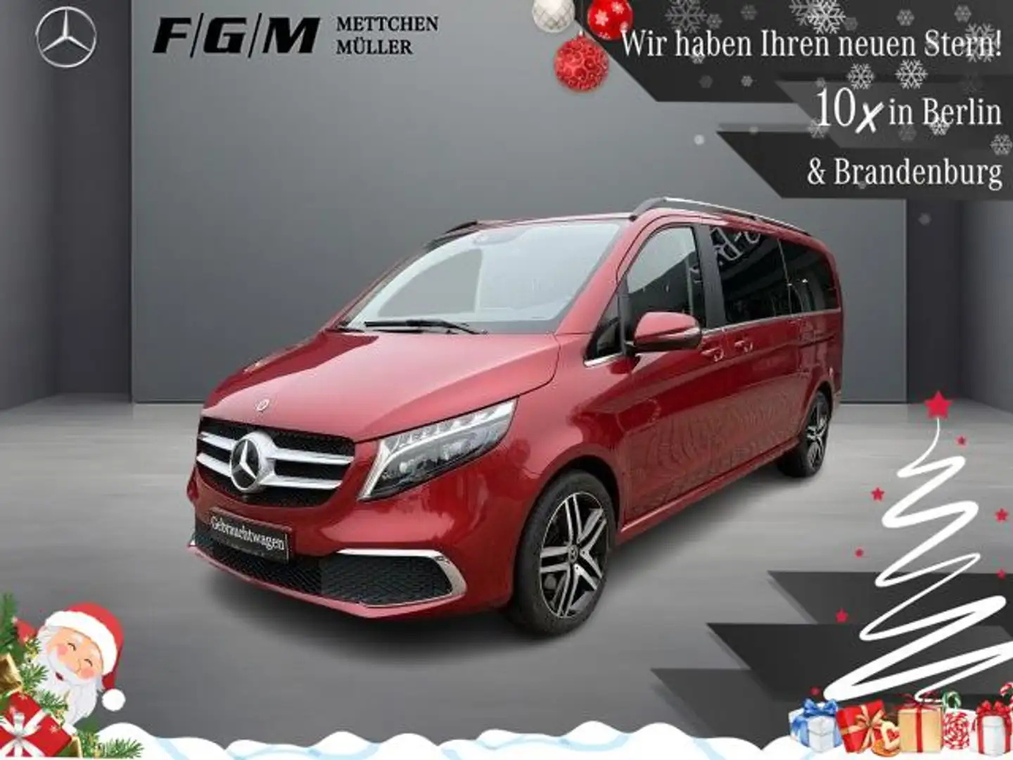 Mercedes-Benz V 300 d 4M Avantgarde Edition Airm/Dist/Standhzg Rot - 1