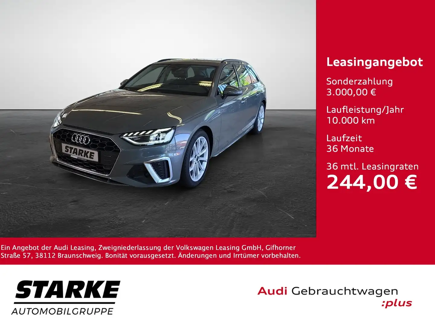 Audi A4 Avant 35 TDI S tronic S line NaviPlus AHK LED A... Grau - 1
