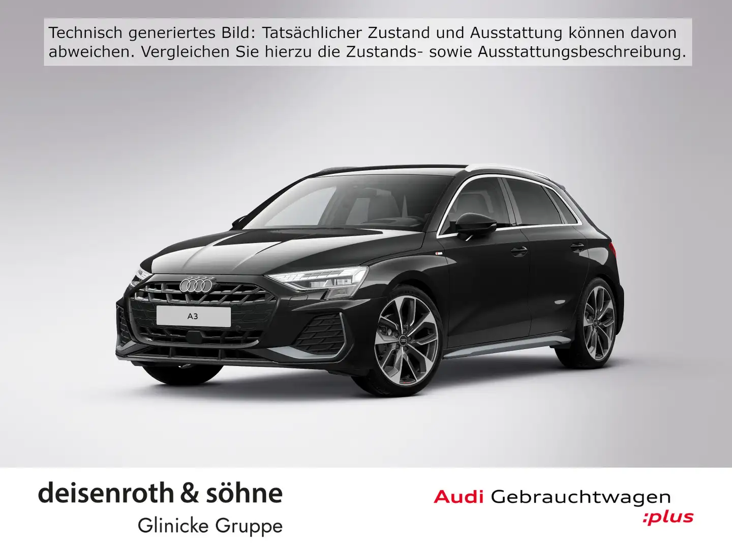 Audi A3 S line 35 TFSI AHK/Nav/ACC/LED/19" Schwarz - 1