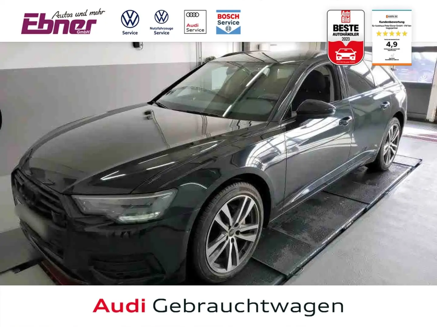 Audi A6 Avant DESIGN 40TDI QUATTRO NP:79tEUR! AHK+360GRAD+ Schwarz - 1