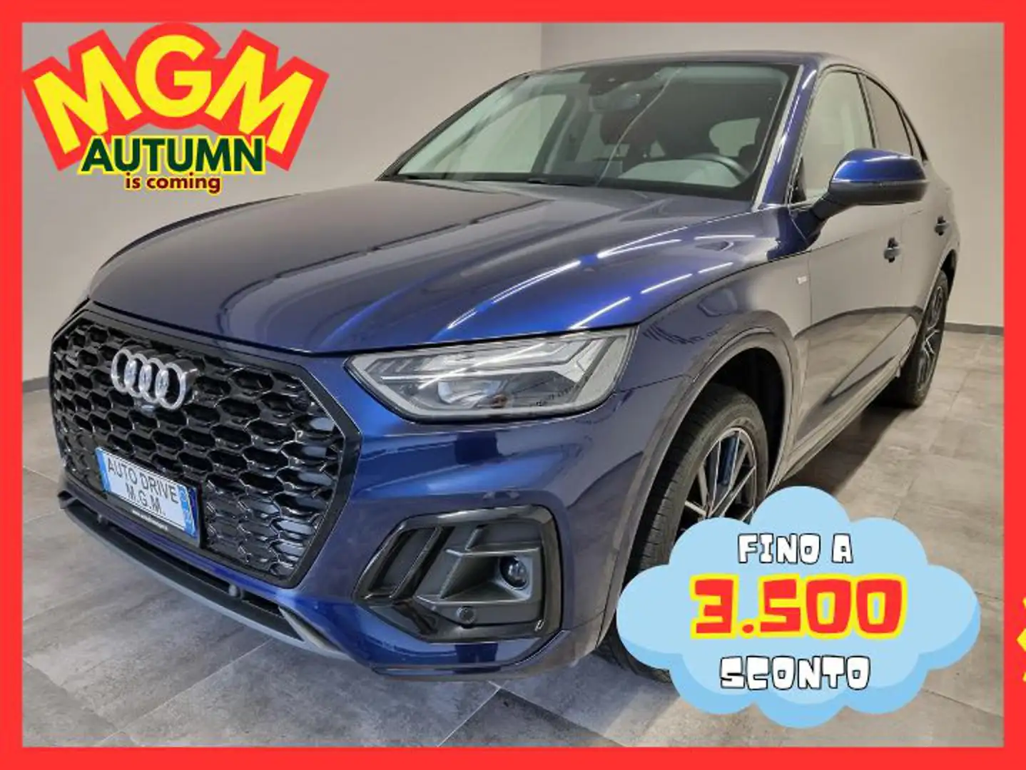 Audi Q5 SPB 45 TFSI quattro S tronic S line plus Bleu - 1