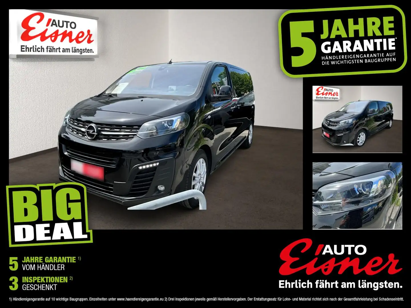 Opel Zafira Life 2.0 D (L2) Business Elegance M ACC Schwarz - 1