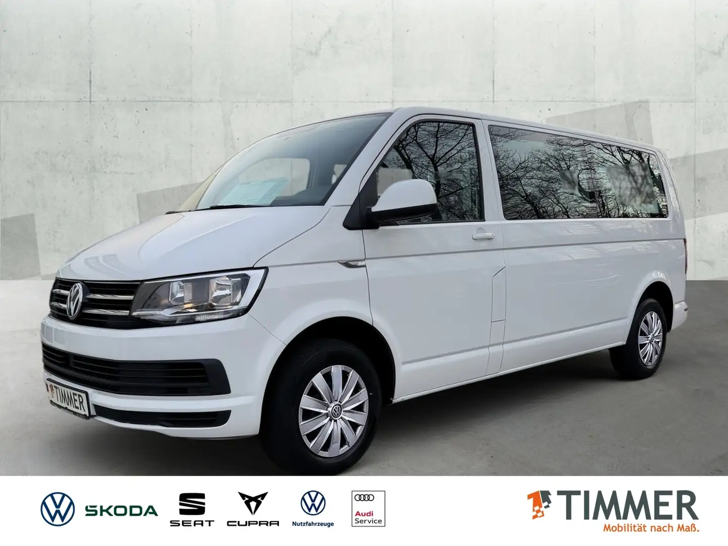 Volkswagen T6 Kombi 2.0 TDI Caravelle Comfortline *lang*AHK*NAVI*8-SI Weiß - 1