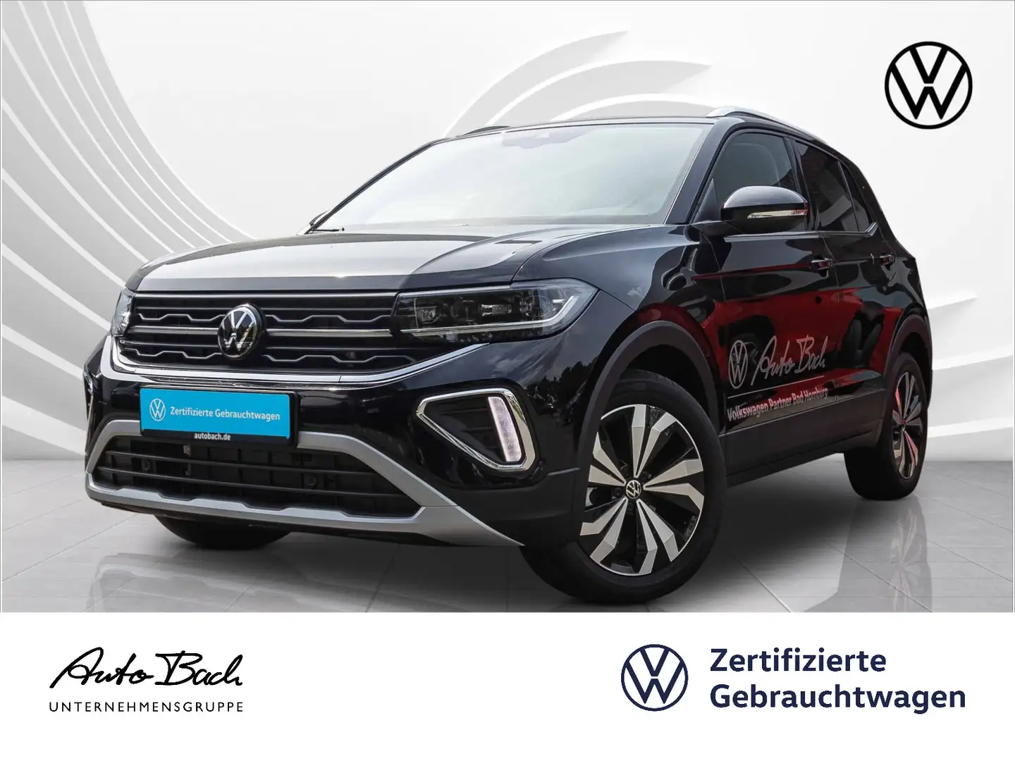 Volkswagen T-Cross 1.0 TSI DSG Style, Navi, LED-Matrix, App Schwarz - 1