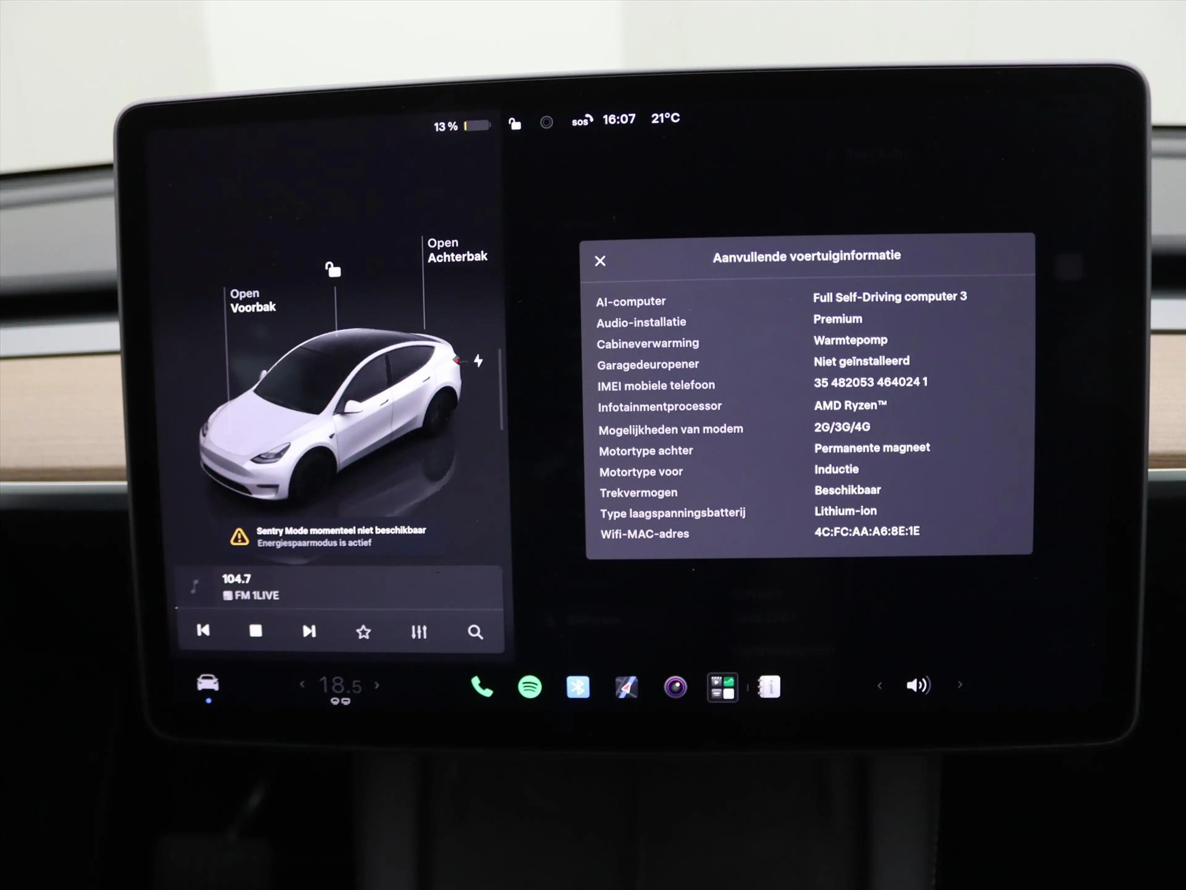 Tesla Model Y Long Range AWD 75kWh 351pk 93.2% SoH [ TREKHAAK+AM — photo 35