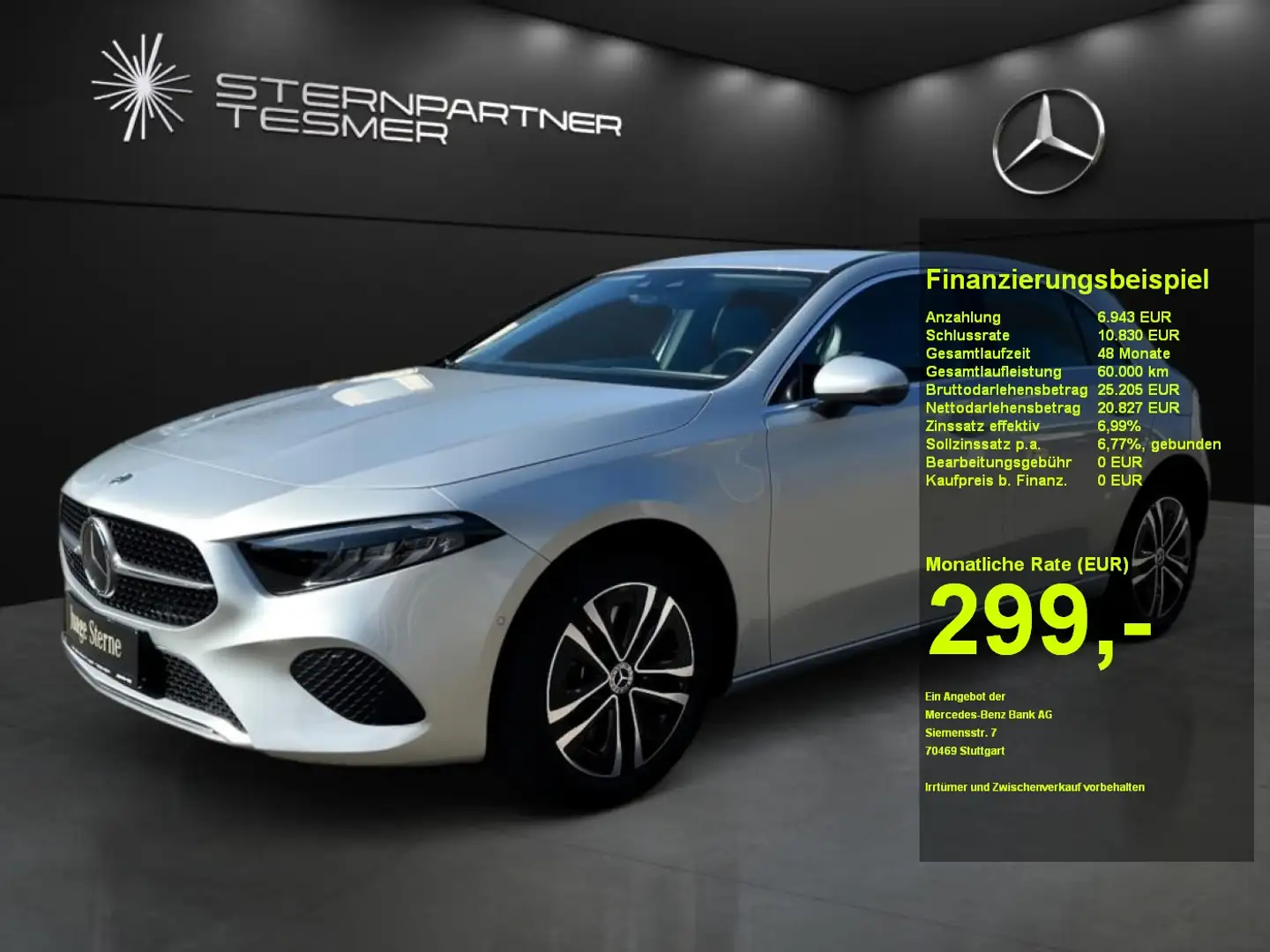Mercedes-Benz A 250 e PROGRESSIVE+LED+FAHRASSIST+360°+DAB+SzHz Zilver - 1