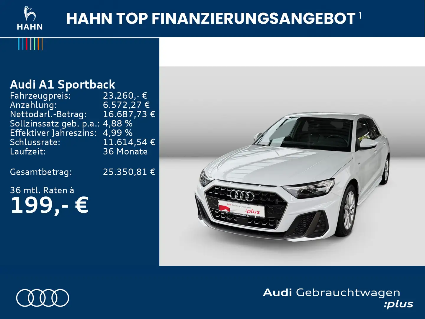 Audi A1 25TFSI S-tronic S line Virtual LED Weiß - 2