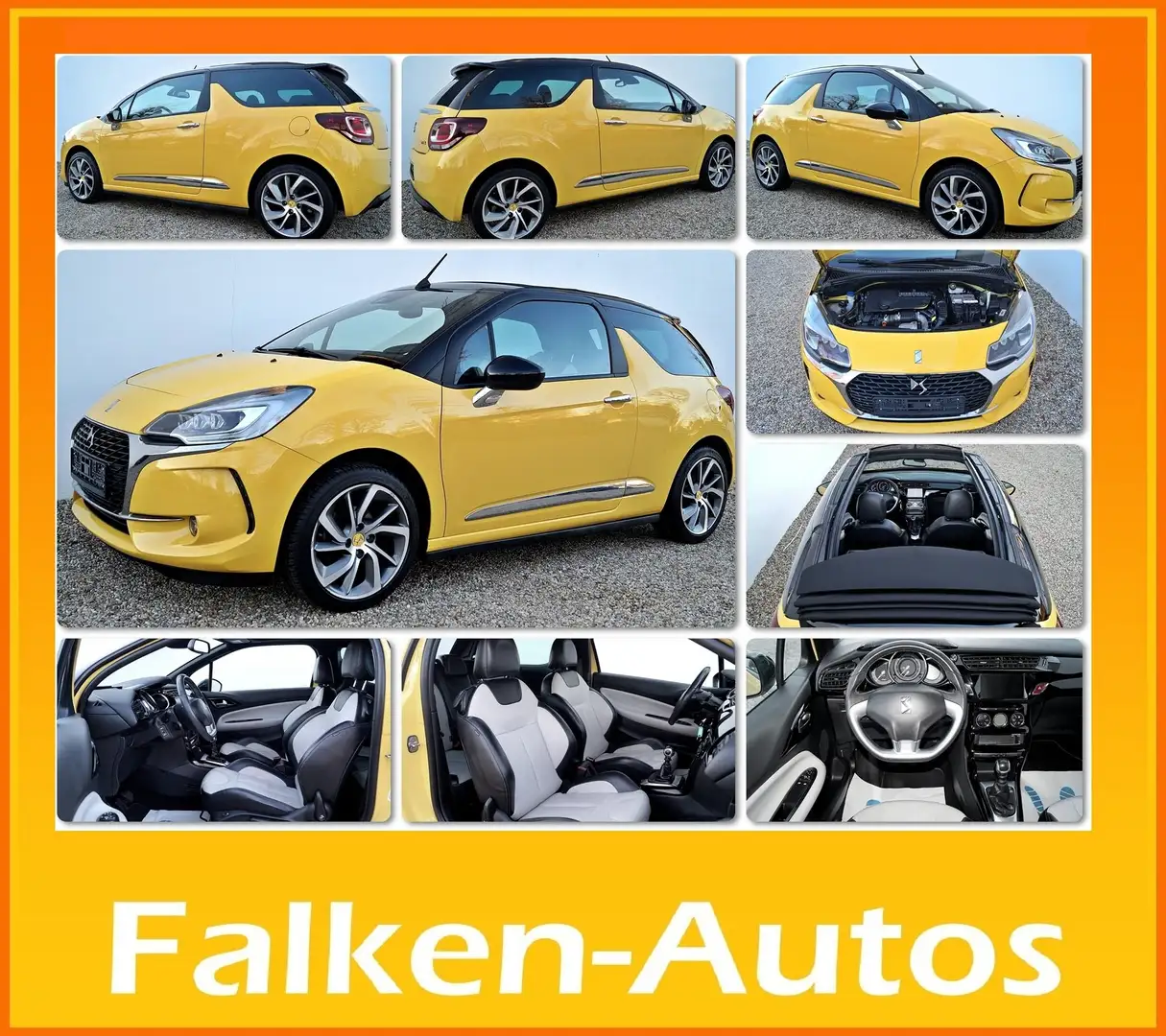 DS Automobiles DS 3 1.6 BlueHDI 120 SPORT CHIC + *AUCH MIT GARANTIE* Gelb - 1