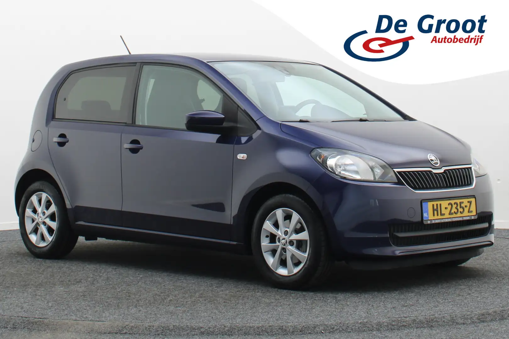 Skoda Citigo 1.0 Greentech Fresh 5-Deurs, Airco, Cruise, Blueto Azul - 1