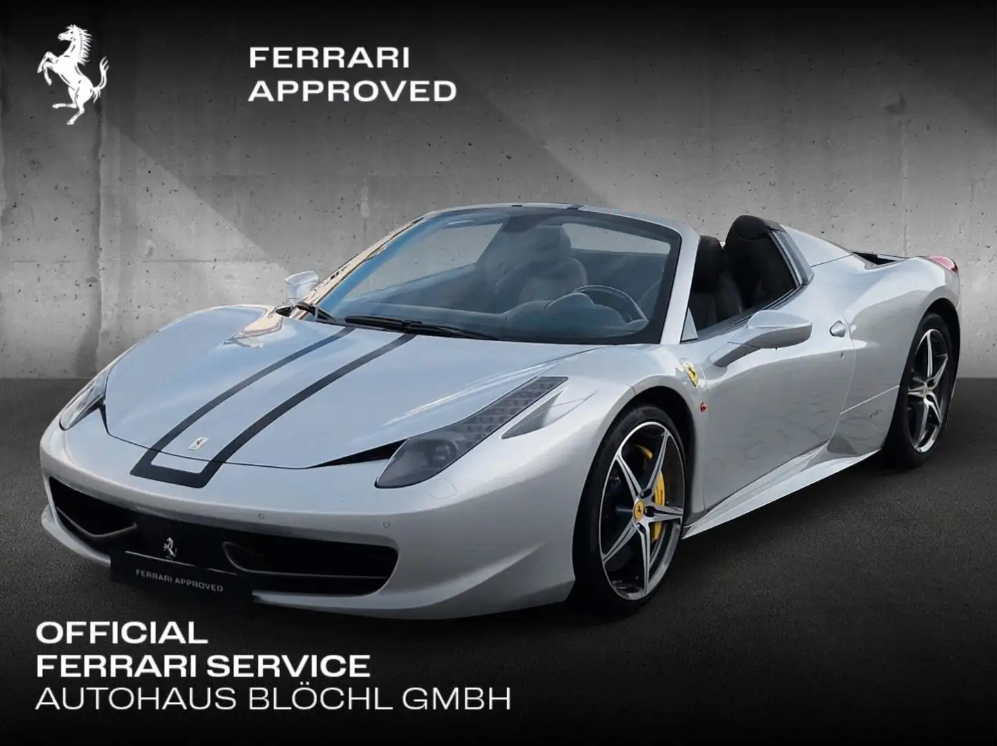 Ferrari 458 Spider*Carbon*Kamera*Embleme Silber - 1