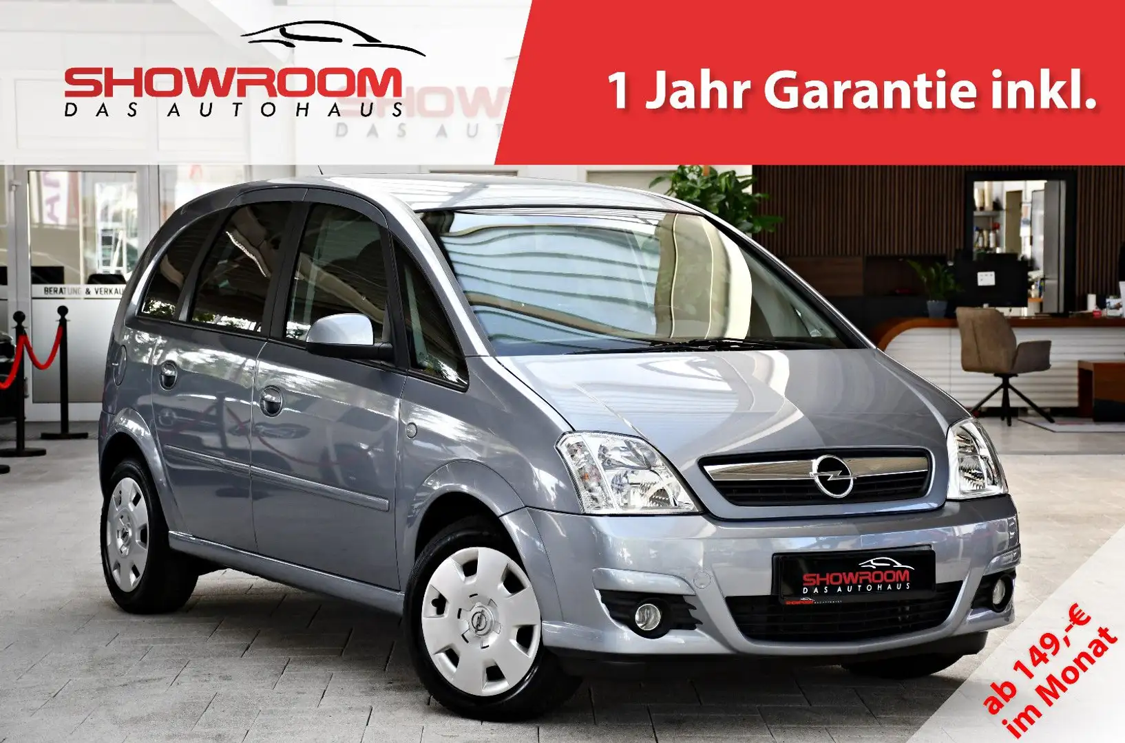 Opel Meriva Edition Traum-Zustand 1.Hand Rentner Silber - 1