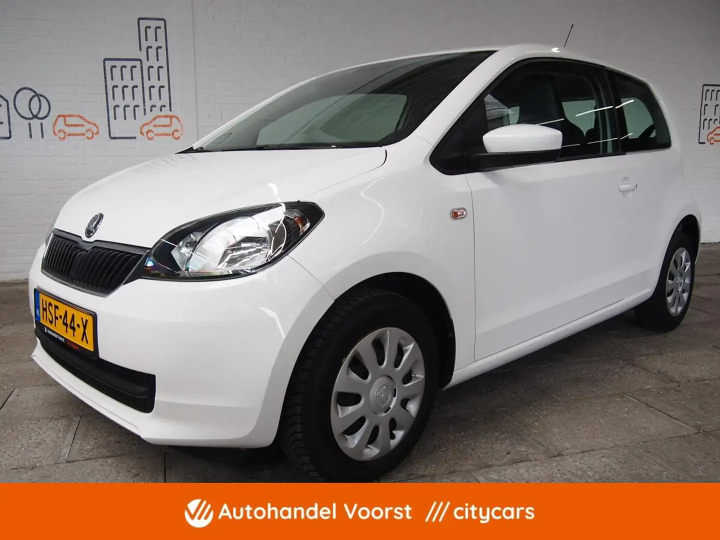Skoda Citigo 1.0 Greentech Ambition 75PK (APK:Nieuw) Incl.Garan Wit - 1