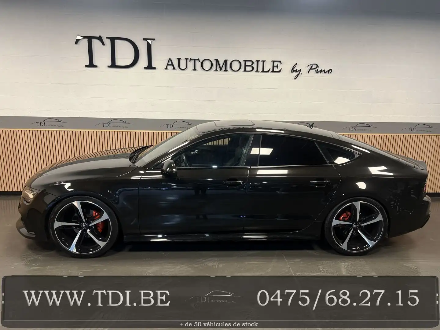 Audi A7 *RS7 LOOK*3.0 TDi V6 S line*204CV*EURO 5a*CT OK* Zwart - 1